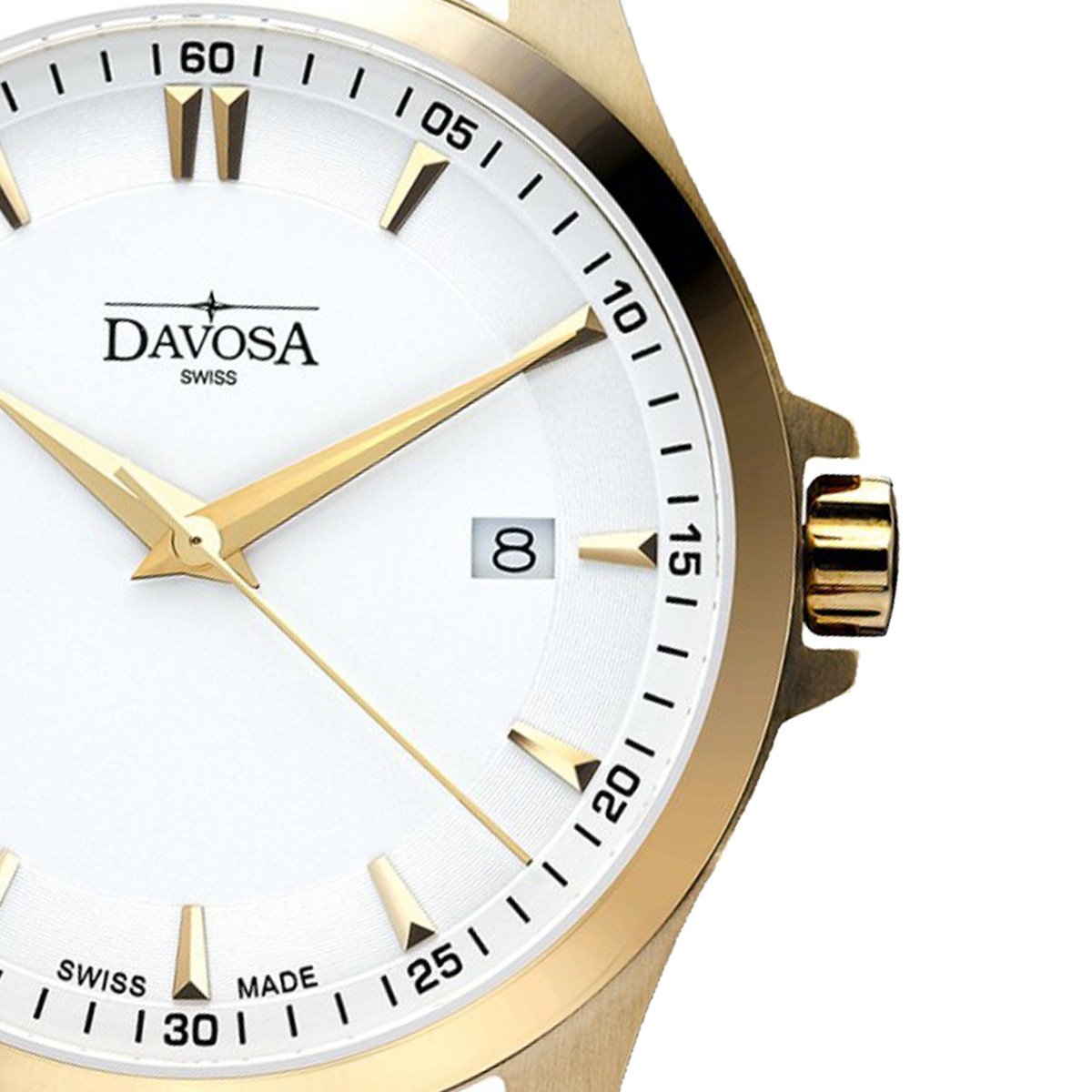 Classic Quartz Swiss-Made White Gold Executive Watch 16246715 Classic Davosa USA Official Distributor. Prices are Final. Tax & duties included.   