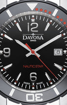 Nautic Star Quartz Swiss-Made 100m Black Red Diver Watch 16347265 Diver Davosa USA Official Distributor. Prices are Final. Tax & duties included.   