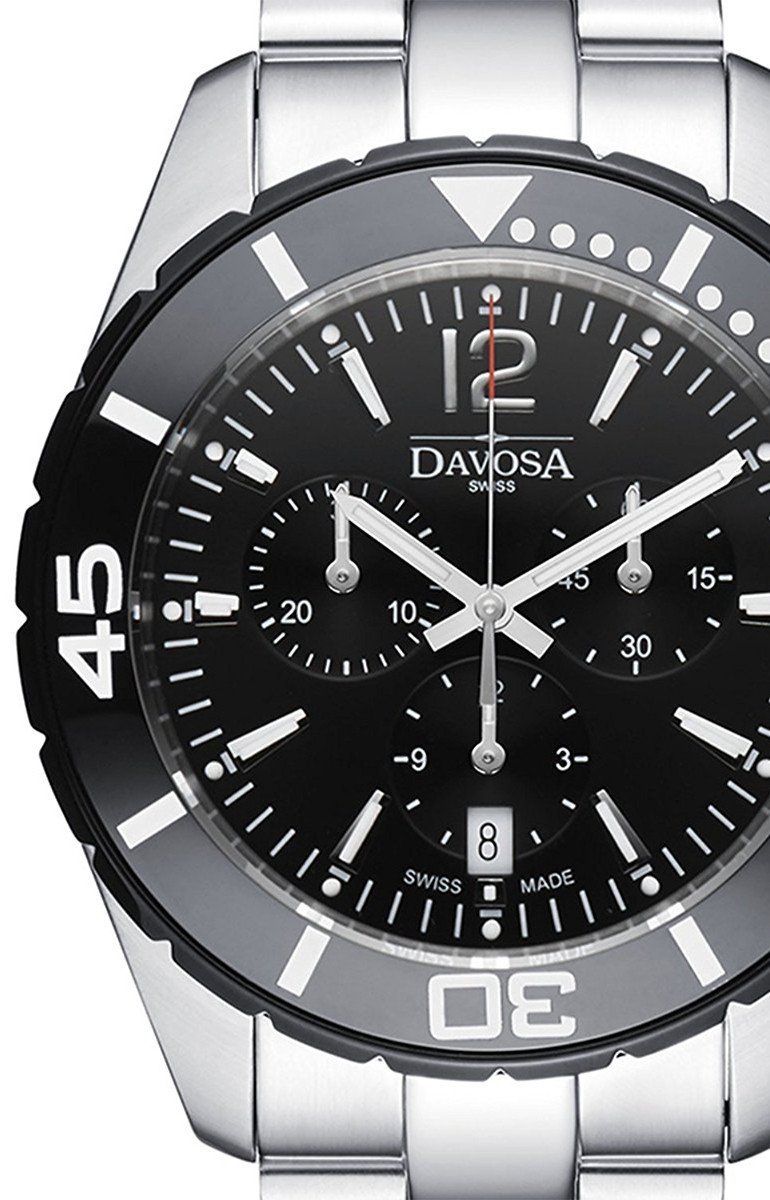 Nautic Star Quartz Chronograph 100m Black Diving Watch 16347315 Chronograph Davosa USA Official Distributor. Prices are Final. Tax & duties included.   