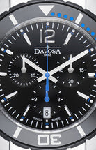 Nautic Star Quartz Chronograph 100m Black Blue Diving Watch 16347345 Chronograph Davosa USA Official Distributor. Prices are Final. Tax & duties included.   