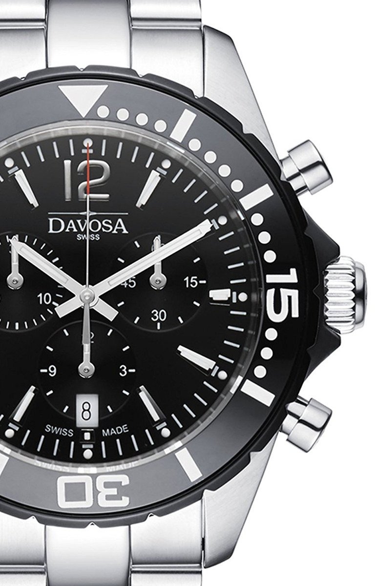 Nautic Star Quartz Chronograph 100m Black Diving Watch 16347315 Chronograph Davosa USA Official Distributor. Prices are Final. Tax & duties included.   