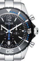 Nautic Star Quartz Chronograph 100m Black Blue Diving Watch 16347345 Chronograph Davosa USA Official Distributor. Prices are Final. Tax & duties included.   