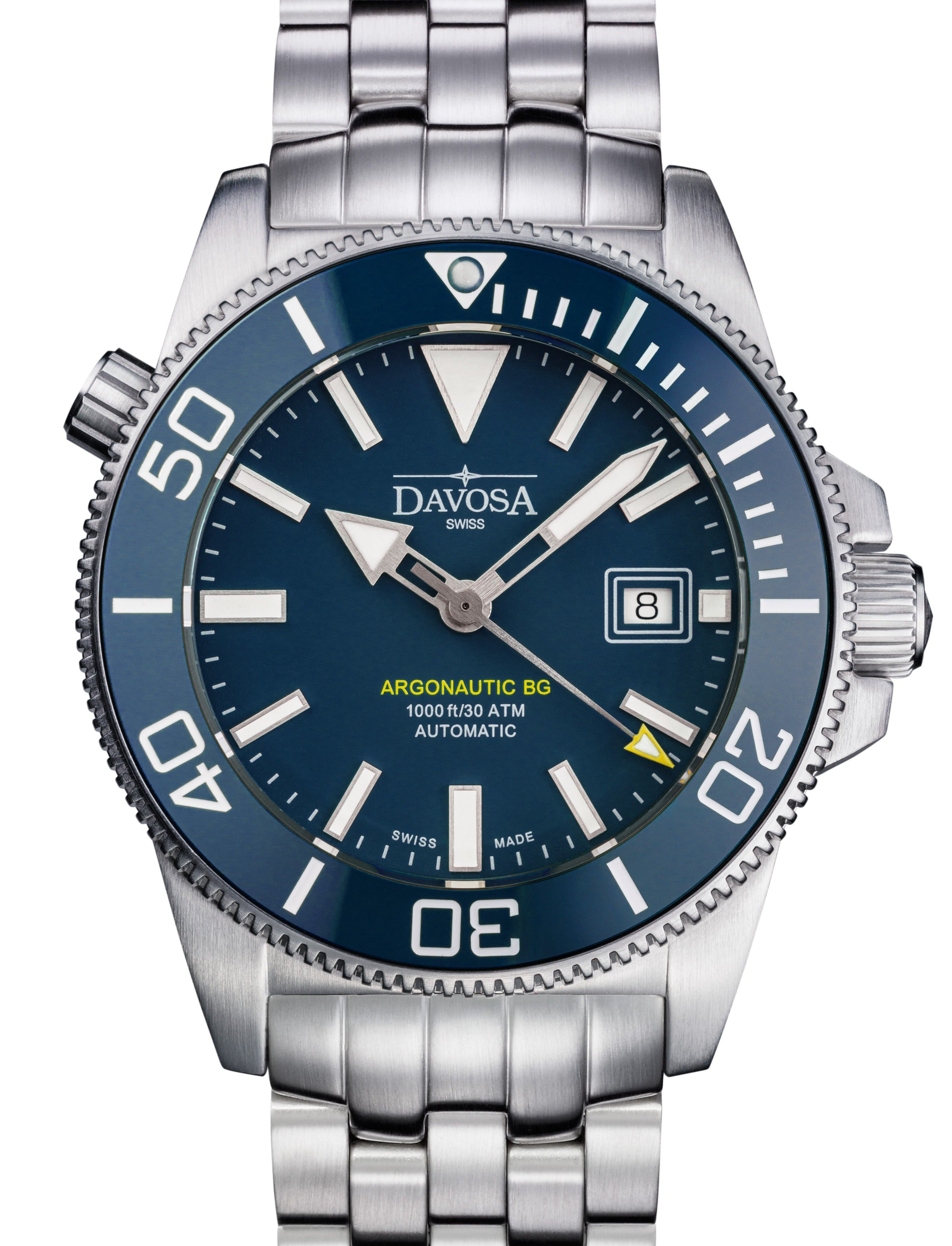 Argonautic BG Automatic 300m Blue Men's Diver Watch 16152804 Diver Davosa USA Official Distributor. Prices are Final. Tax & duties included.   