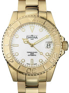 Ternos Medium Automatic Swiss-Made Gold-Tone Diving Watch 16619820 Diver Davosa USA Official Distributor. Prices are Final. Tax & duties included.   