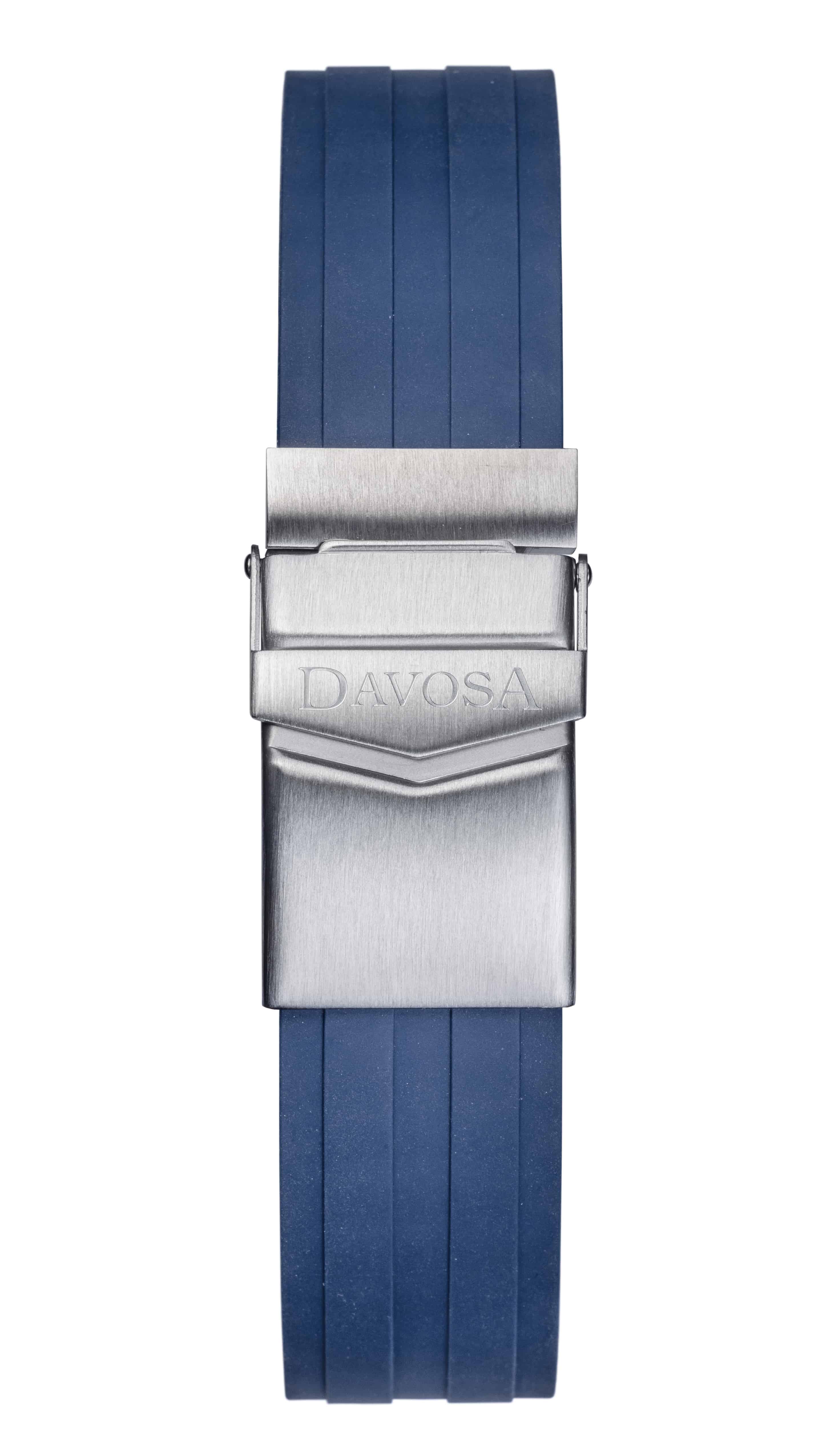 Argonautic Blue Sports Rubber Strap 22mm 169.522.45 Straps Davosa USA Official Distributor. Prices are Final. Tax & duties included.   