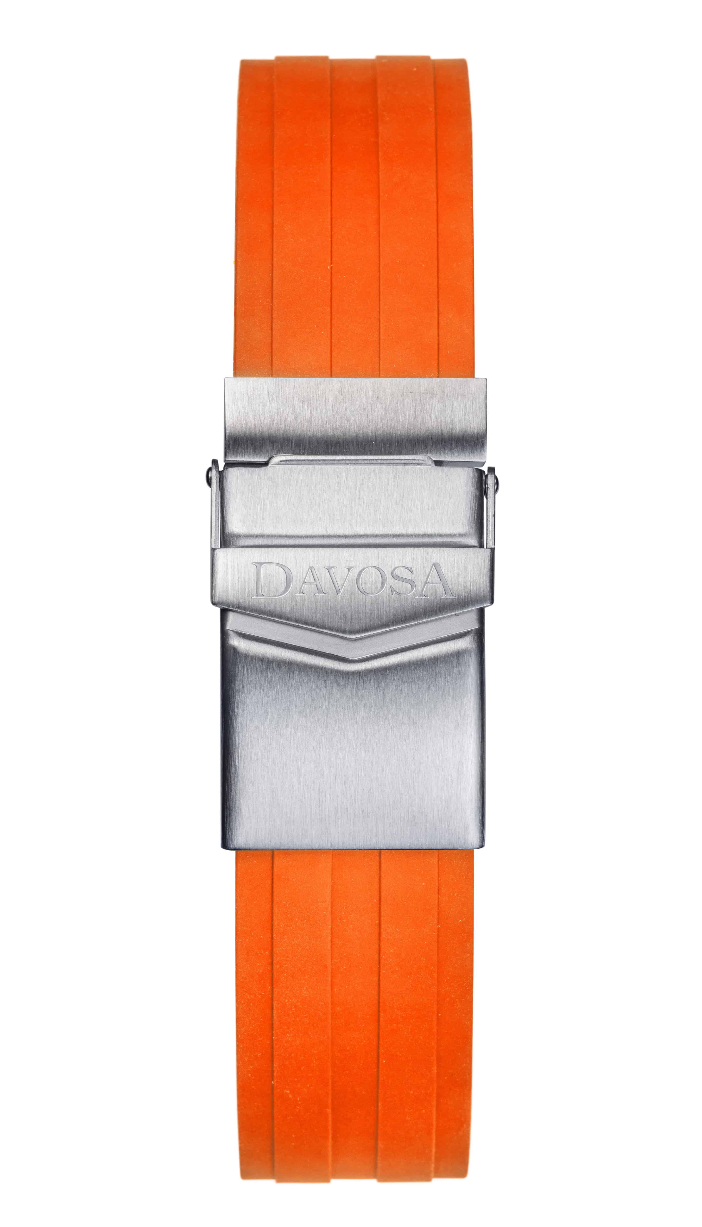 Argonautic Orange Sports Rubber Strap 22mm 169.522.95 Straps Davosa USA Official Distributor. Prices are Final. Tax & duties included.   