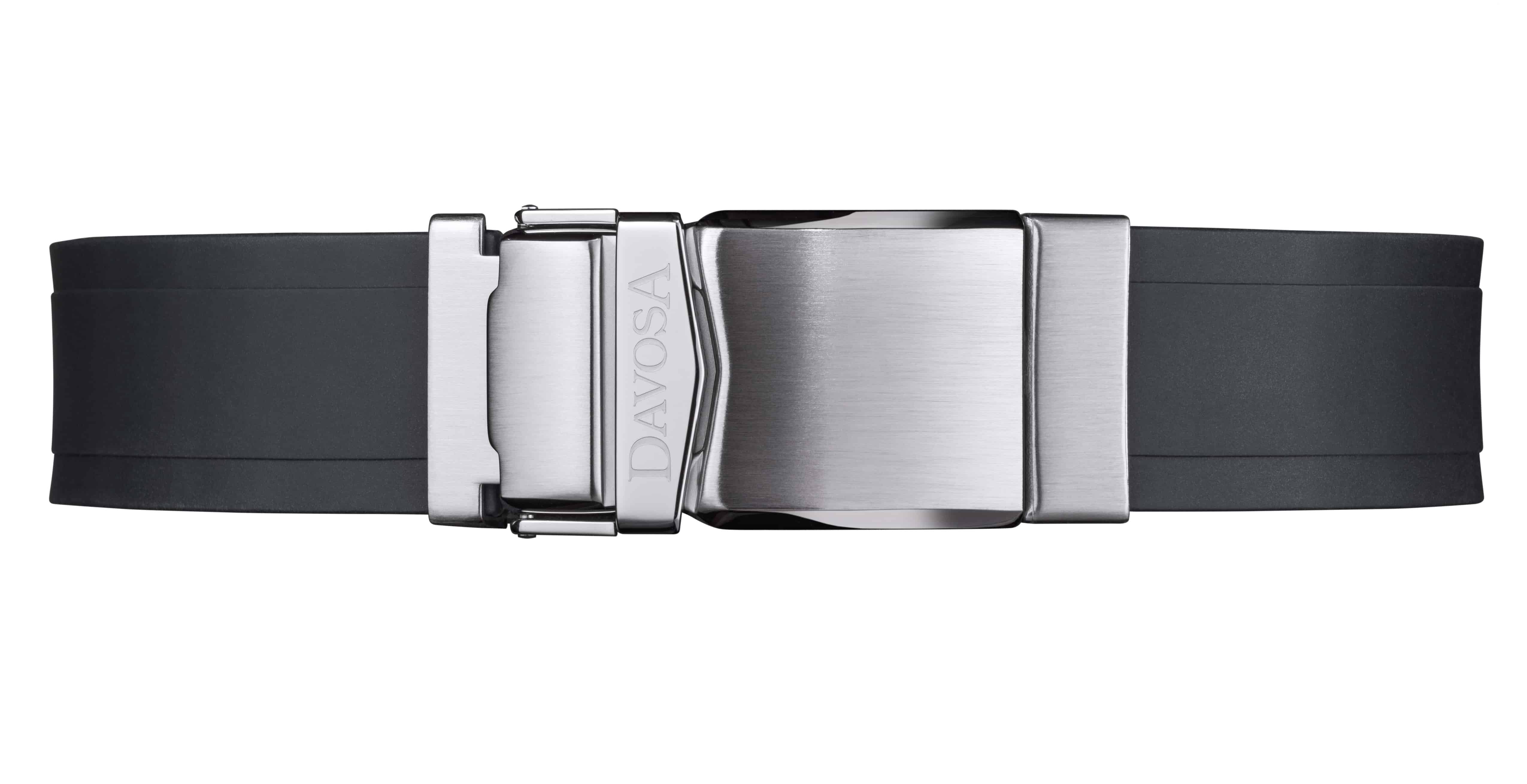 Davosa Swiss Original Ternos Ceramic Black Rubber Band 20mm 169.555.55 Straps Davosa USA Official Distributor. Prices are Final. Tax & duties included. 20mm Black Rubber