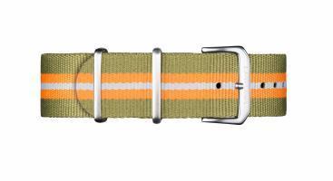 Nylon Strap Green Orange White 20mm 169.555.60 Straps Davosa USA Official Distributor. Prices are Final. Tax & duties included. 20mm Green Nylon