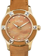 Irisea Quartz Swiss-Made Brown Brown Ladies Watch 16756885 Ladies Davosa USA Official Distributor. Prices are Final. Tax & duties included. 29mm Bronze Leather