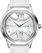 Dreamline II Quartz Swiss-Made Silver Gray Ladies Watch 16755925 Ladies Davosa USA Official Distributor. Prices are Final. Tax & duties included. 36mm Silver Leather