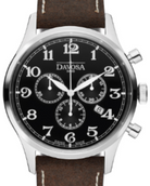 Heritage Quartz Chronograph Black Brown Executive Watch 16247956 Chronograph Davosa USA Official Distributor. Prices are Final. Tax & duties included. 43mm Black Leather