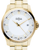 Classic Quartz Swiss-Made, White/Golden, Executive Watch - 16347915