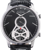 CUORE² Quartz Swiss-Made 5ATM Black Executive Watch 16249754 Executive Davosa USA Official Distributor. Prices are Final. Tax & duties included. 42mm Black-White Leather