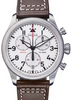 Aviator Fly Back Quartz Chronograph, White, Men's Pilot Watch - 16249915