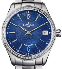 Newton Automatic Swiss-Made Blue Ladies Watch 16619140 Ladies Davosa USA Official Distributor. Prices are Final. Tax & duties included. 34mm Blue PentaLink