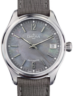 Newton Automatic Swiss-Made Gray Gray Ladies Watch 16619055 Ladies Davosa USA Official Distributor. Prices are Final. Tax & duties included. 34mm Gray Leather