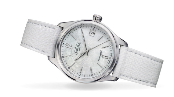 Newton Automatic Swiss-Made White Gray Ladies Watch 16619011 Ladies Davosa USA Official Distributor. Prices are Final. Tax & duties included.   