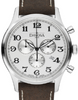 Heritage Quartz Chronograph White Brown Executive Watch -16247916