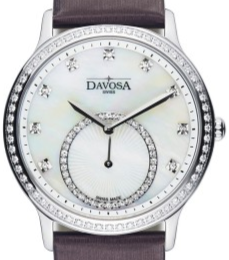 Audrey Quartz Swiss-Made White Ladies Dress Watch 16755795 Ladies Davosa USA Official Distributor. Prices are Final. Tax & duties included. 30mm White Leather