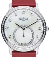 Audrey Quartz Swiss-Made White Ladies Dress Watch 16755765 Ladies Davosa USA Official Distributor. Prices are Final. Tax & duties included. 38mm White Leather