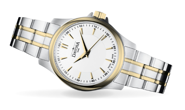 Classic Quartz Swiss-Made White Gold Executive Watch 16858815 Classic Davosa USA Official Distributor. Prices are Final. Tax & duties included.   