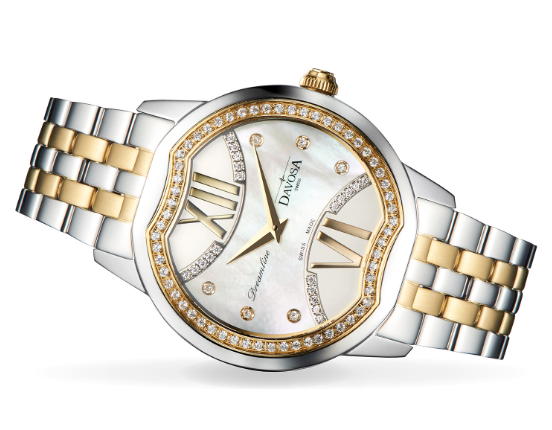 Dreamline II Quartz Swiss-Made Silver Gold-Tone Ladies Watch 16857715 Ladies Davosa USA Official Distributor. Prices are Final. Tax & duties included.   