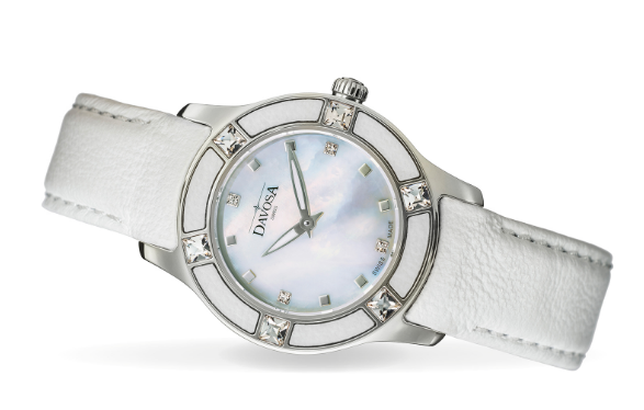 Irisea Quartz Swiss-Made Pearlescent White Ladies Watch 16756715 Ladies Davosa USA Official Distributor. Prices are Final. Tax & duties included.   