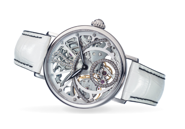 Grande Diva Mechanical Swiss-Made Skeleton White Ladies Watch 16550010 Ladies Davosa USA Official Distributor. Prices are Final. Tax & duties included.   