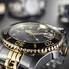 Ternos Medium Automatic Swiss-Made Black Gold Diver Watch 16619705 Diver Davosa USA Official Distributor. Prices are Final. Tax & duties included.   