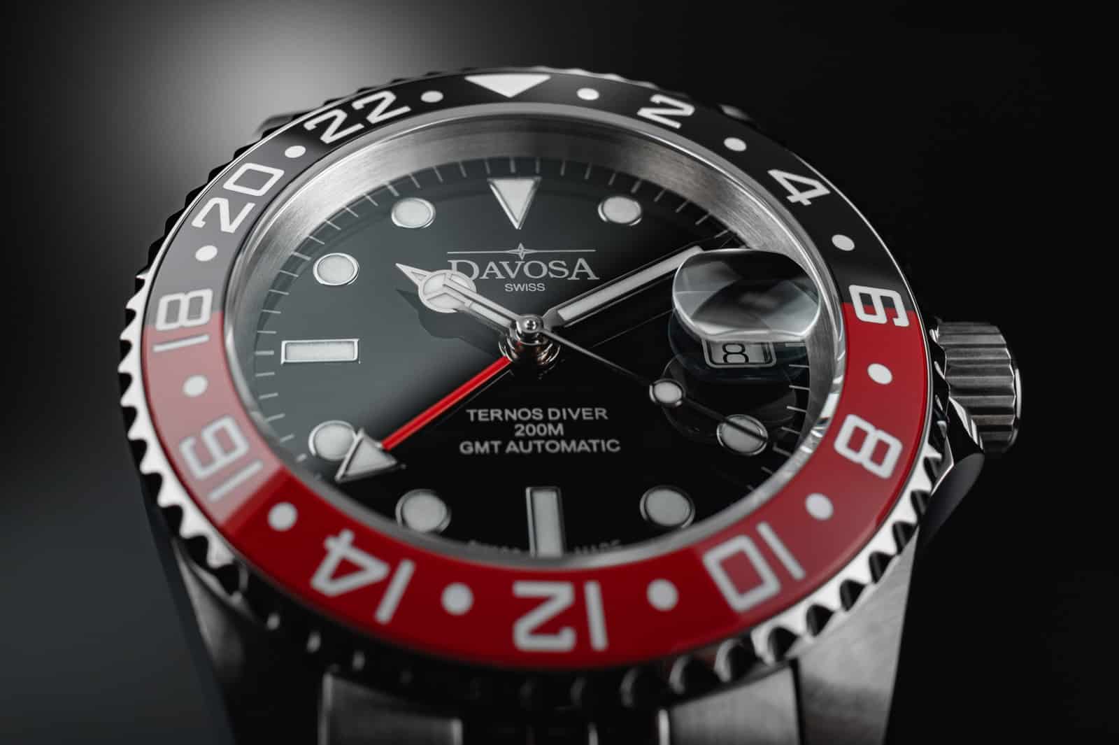 Ternos Ceramic Automatic GMT Black Red Diving Watch 16159090 GMT Davosa USA Official Distributor. Prices are Final. Tax & duties included.   