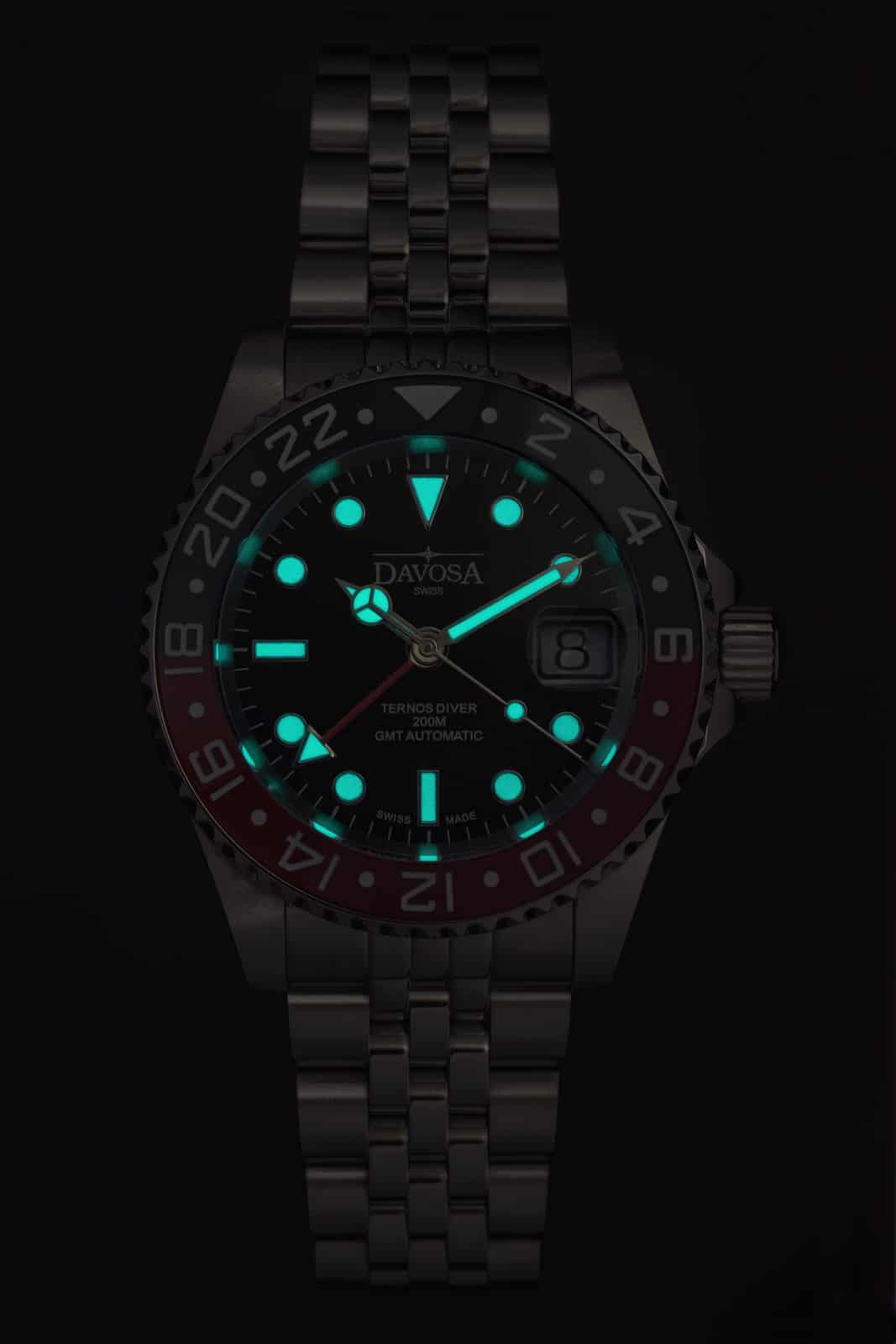 Ternos Ceramic Automatic GMT Black Red Diving Watch 16159090 GMT Davosa USA Official Distributor. Prices are Final. Tax & duties included.   