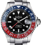 Ternos Ceramic Automatic GMT Swiss-Made Blue Red Diving Watch 16159060 Diver Davosa USA Official Distributor. Prices are Final. Tax & duties included. 40mm Pepsi TriaLink