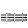 Nylon strap grey/black - 20mm - 16955520
