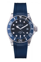Davosa Swiss Original Ternos Professional Blue Rubber Band 22mm 169.559.45 Straps Davosa USA Official Distributor. Prices are Final. Tax & duties included.   