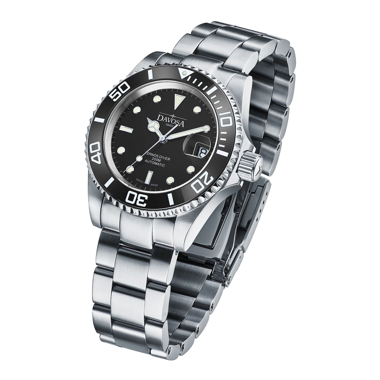 Ternos Ceramic Automatic 200m Swiss-Made Black Unisex Diver Watch 16155550 Diver Davosa USA Official Distributor. Prices are Final. Tax & duties included.   