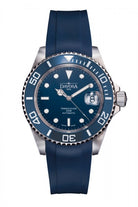 Davosa Swiss Original Ternos Ceramic Blue Rubber Band 20mm 169.555.45 Straps Davosa USA Official Distributor. Prices are Final. Tax & duties included.   