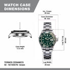 Ternos Ceramic Automatic 200m Green Diving Watch 16155570 Diver Davosa USA Official Distributor. Prices are Final. Tax & duties included.   