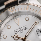 Ternos Medium Automatic White Rose Gold Diving Watch 16619602 Diver Davosa USA Official Distributor. Prices are Final. Tax & duties included.   