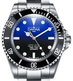 Ternos Sixties Seahorse Swiss-Made 40mm Faded Blue Sapphire Crystal Unisex Wristwatch 16152590 Special US Edition 100 units only Diver Davosa USA Official Distributor. Prices are Final. Tax & duties included. 40mm Batman TriaLink