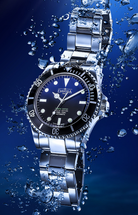 Ternos Sixties Seahorse Swiss-Made 40mm Faded Blue Sapphire Crystal Unisex Wristwatch 16152590 Special US Edition 100 units only Diver Davosa USA Official Distributor. Prices are Final. Tax & duties included.   